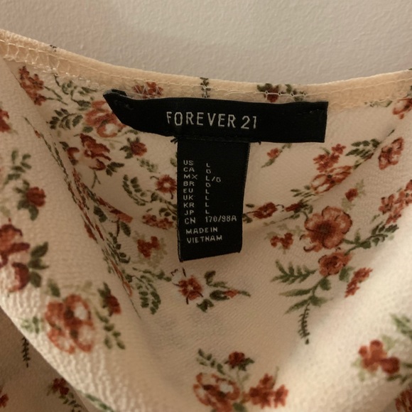 Forever 21 floral cowl neck cami - Picture 3 of 4